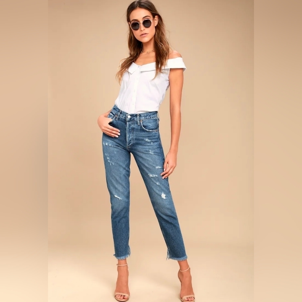 AGOLDE Jamie Feel Good High Rise Classic Feel Good Jeans 25 in VGUC